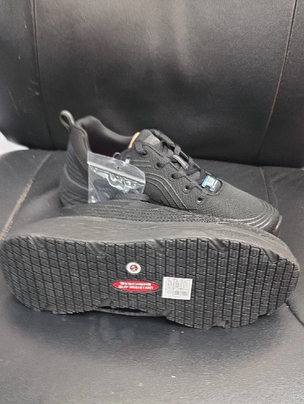 Skechers Men's Ultra Go Work Athletic Work Shoe in Black